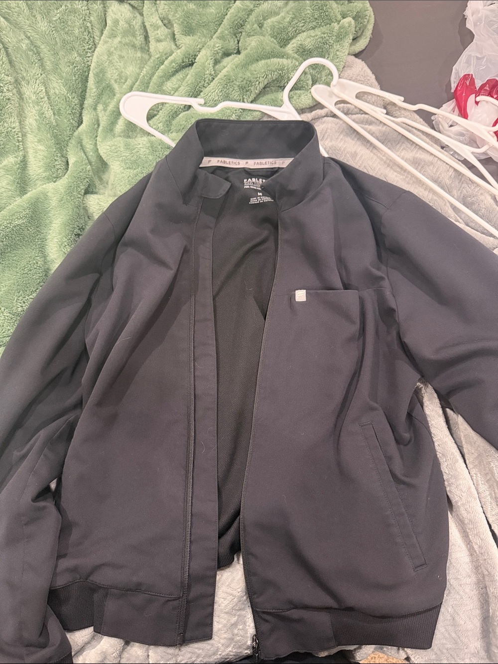 Black Fabletics Scrub Jacket